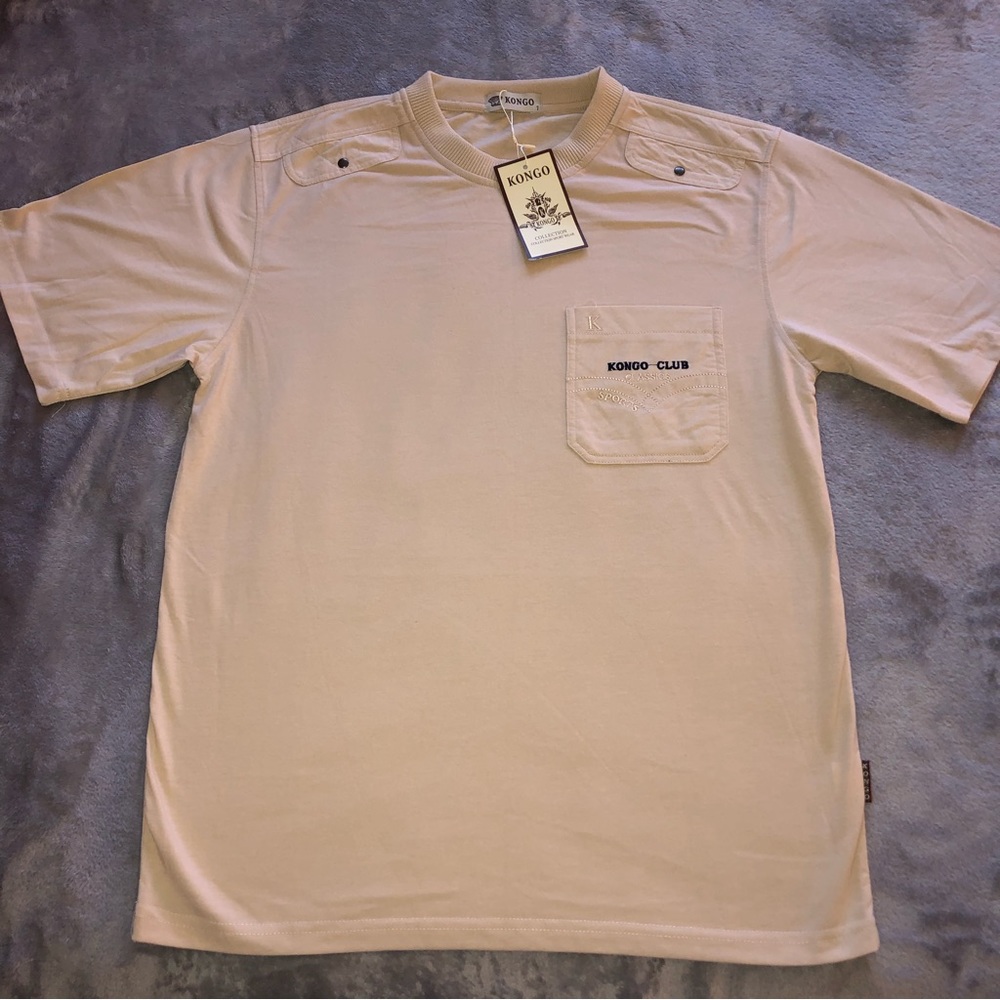 Kongo men’s beige t-shirt/ shirt/ top